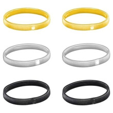 6 Pieces Sleeve Holder Bracelets Anti-Slip Metal Clip Elastic Adjustable Stretchy Bracelets Suit Dress Shirt Accessories