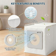 7 Pack Y10 Vacuum Bags Compatible for Intervac RV Cleaners CS6, CS8, CS8HW Also Fit CS10 and CV1003 Vacuums