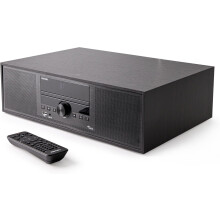 Roxel Noir All-In-One Micro Hi-Fi System and DAB Radio, Compact, CD Player with