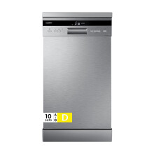 COMFEE' 45cm Slimline Dishwasher, 10 Place Settings, Stainless Steel