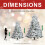 7ft Snowy Pre-Lit Noble Fir Christmas Tree 3