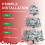 7ft Snowy Pre-Lit Noble Fir Christmas Tree 4
