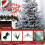 7ft Snowy Pre-Lit Noble Fir Christmas Tree 5