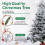 7ft Snowy Pre-Lit Noble Fir Christmas Tree 6
