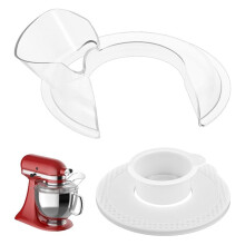 Schenkschild en Deksel voor Mengkom, Alleen voor Roestvrijstalen Kommen, Geschikt voor  4.5-5QT Kantelkop (Niet voor Komlift).