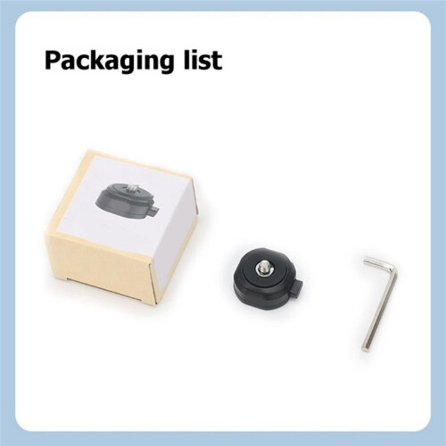 Quick Release Plate Camera Mount One-Hand Fast Disassembly 1/4 Tripod Screw Vlog Accessory Bracket Adapter Base 2