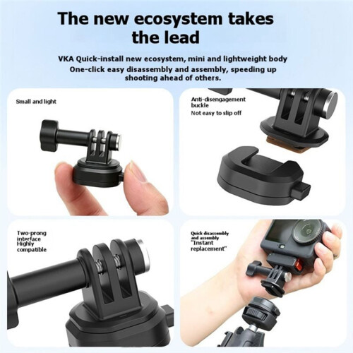 Quick-Mount Dual Claw Mount Base 1-Second Quick Release Anti-Drop Lock for  Action   Ace Pro Accessories 1