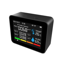 9 in 1 WIFI Air Quality Detector, Tuya Indoor Air Monitor, PM2.5 PM10 Temp Humidity Tester for Home Room
