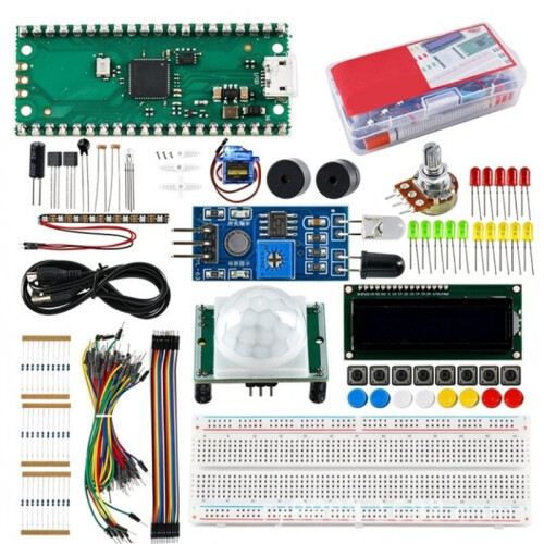 Electronics  Kit for Raspberry Pi  Supports Python C Programming RP2040 Programming + LCD1602 Display