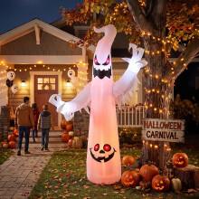 7 FT Halloween Inflatable Ghost with LED Lights