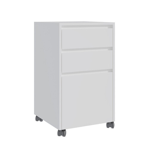 Mobile 3-Drawer Cabinet with Hanging File System 1