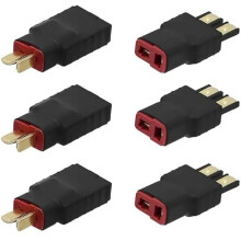 T Plug Connector to Battery Adapter Male Female RC Battery Connector Adapter No Wires for RC Car Connectors Airplane