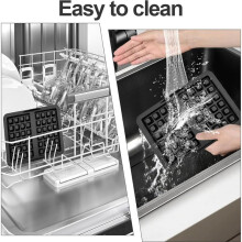 2PCS Silicone Waffle Mold for Air Fryer Non-Stick Belgian Waffle Trays 21 X 14.5 cm for SL400 Oven Safe