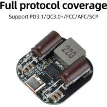 PD 140W PD3.1 Fast Charge Discharge Module for 2-6S LiFePO4 Li-Ion Battery with Multiple Protection Type C Interface