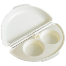 2-in-1 Omelette Maker Microwave Egg Cooker with 2 Cavities, Heat Resistant Egg Poaching Cup with Lid, 3 Pieces
