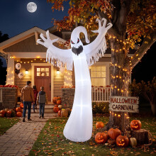 9 FT Halloween Inflatable Ghost Decoration with LED Lights