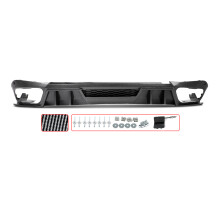 Magickit Diffusorlippe für BMW X5 G05, Heckstoßstange, Kohlefaser-Look, Glänzend Schwarz