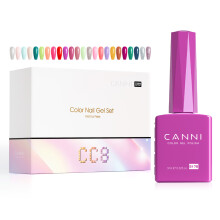 CANNI Kit VIP de esmalte en gel libre de HEMA, lote de 30 unidades para uñas