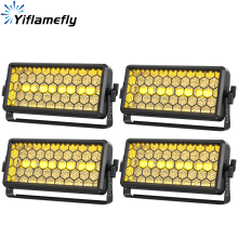 Yiflamefly set van 4 stuks RGB COB podiumverlichting, 150W met DMX-controle voor DJ en disco