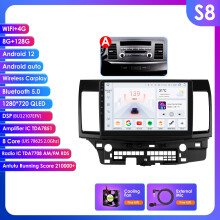 Hizpo 2Din 10.1 tuumisen Android Auto -autoradio GPS-navigoinnilla Mitsubishi Lancer 2007-2012