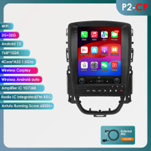 Hizpo Autoradio, 9,7 Zoll Android 13, 4Core 2G 32G, kabellos CarPlay und Android Auto für Opel Astra J und Buick Verano