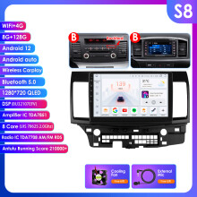 Hizpo 10,1 tuuman Android Auto autonradio, GPS-navigointi, UI7862, Mitsubishi Lancer 2007-2012