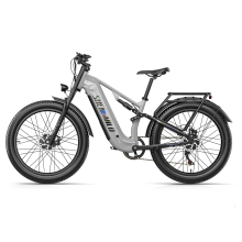 Shengmilo S600 Pro, elektrische fatbike voor volwassenen, 26 inch, dubbele motor, 48V 25Ah accu, volledig veringd