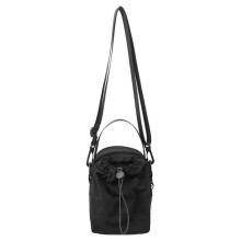 Bolso Bandolera Deportivo Impermeable de Nailon con Monedero, Bolso Cruzado Informal con Cordón, Color Liso, para Teléfono Móvil, Negro