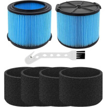 VF3500 Filter Replacement for Ridgid 3-4.5 Gallon Vacuums, 2 Pack Compatible for WD3050, WD4070, WD4080