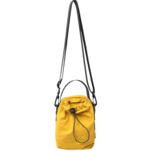 Waterproof Sports Nylon Shoulder Bag Coin Pouch Casual Drawstring Crossbody Bag Solid Color Mobile Phone Pack Yellow