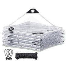 Chicken Coop Winter Cover 16mil Waterproof Heavy Duty Tarp for Run, Heat-Welded Edges Stay Sealed, Reinforced Corners