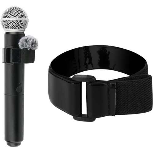 2PCS Microphone Strap for  Mic  Mic Sleeve Holder for Speech, Livestream, Interview, Wedding Handheld Microphone 2