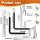 Window Mounting Tool Allen Key Set for Window and Balcony Doors,5-Piece Window Tool 6
