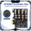 4  PCIe X1 USB 3.0 Expansion Card USB-A 5Gbps Adapter Card for Desktop PC,  Power 3