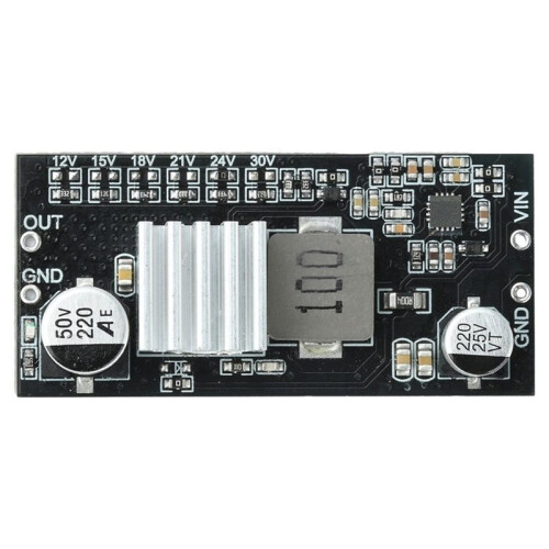 - Boost Module 9-12V to 15V 18V 21V 24V 30V 2A Adjustable Voltage High Efficiency Power Converter for DIY Projects