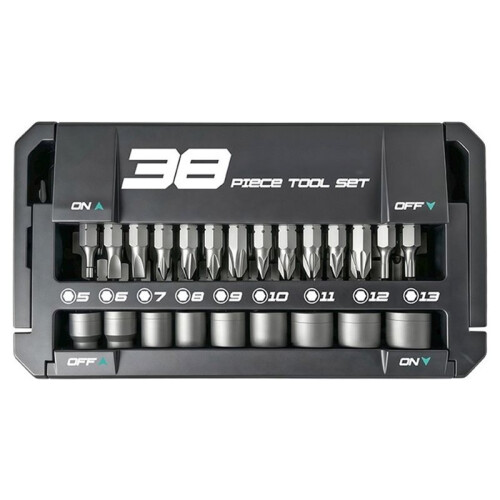 38-in-1 Premium Ratchet Socket Wrench Set Multi-Function External Hex Quick Wrench for Auto Repair Hand Tools