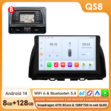 Hizpo autoradio, Android 14, 10,1 inch, 8GB RAM + 128GB opslag, voor Mazda CX5 2012-2015