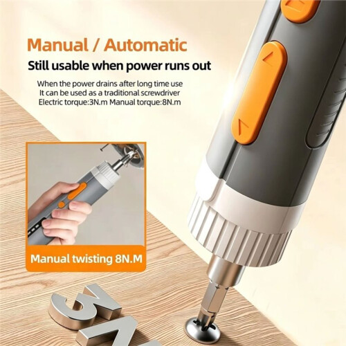 Rechargeable Lithium Battery Electric Screwdriver Household Handheld Small Screw Driver DIY Assembly Disassembly Tools 2