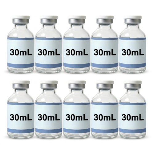 (1 boîte/10 flacon) Σετ 10 φιαλών των 30 ml σε γυαλί ανώτερης ποιότητας