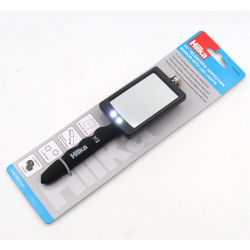 Hilka Hilka 34" Telescopic Inspection Mirror LED Light