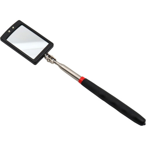 Hilka Hilka 34" Telescopic Inspection Mirror LED Light 1