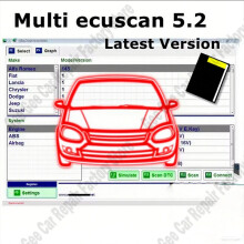 Multi-ECUScan V5.2 Diagnose-Software, für Fiat, Chrysler, Dodge, Jeep, Suzuki, ELM327 OBDII kompatibel