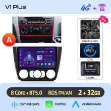 Junsun Autoradio für BMW 1er Serie (E81/E82/E87/E88) 2004-2013, V1 Plus (2GB-32GB) - A, kabelloses CarPlay und Android Auto