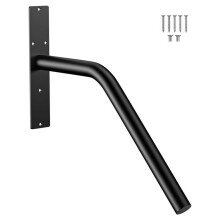 16 Inch Hand Rails for Outdoor Steps, Black Stair Railing Indoor 1-3 Steps Grab Bars for Elderly Rail Hand for Staircase