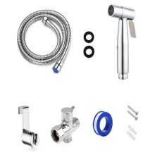 Metall-Handbidet-Sprühset, Selbstreinigender Haushalts-WC-Sprinkler, Badezimmer-Hygiene-Sanitäreinrichtung