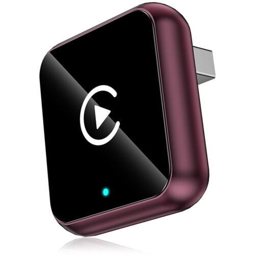 Wireless CarPlay Dongle with  WiFi, Plug& Converter, Support Media Playback Navigation