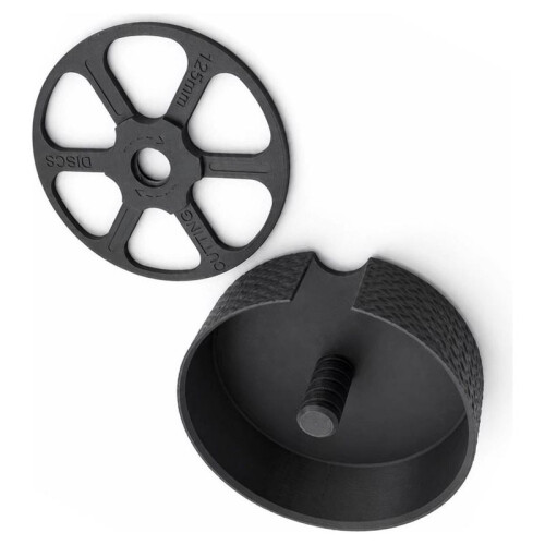 125mm Cutting Disc Storage Box 5 Inch Stackable Angle Grinder Disc Holder with Screw Locking Lid Black 1
