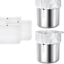 5 Sacchetti Filtranti Riutilizzabili In Nylon A Maglia Fine per La Produzione di Vino, Succhi di Frutta, Caffè Freddo e Latte di Noci - Formato