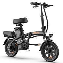 URLIFE F1L 14-inch Folding Electric Bike, Black
