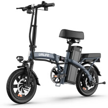 URLIFE F1L 14-inch Folding Electric Bike, Gray